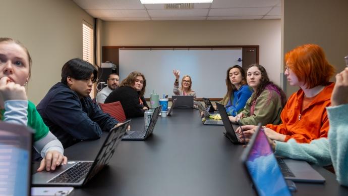 table of undergraduate researchers