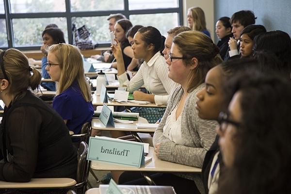 Classroom full of students